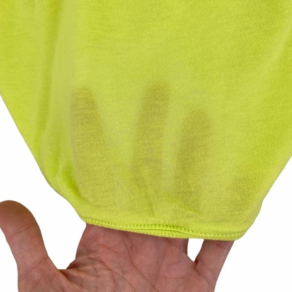 NEW Koral Lime Green Yellow Cool Down Top - Picture 10 of 13